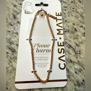 Case-Mate Gold Phone Charm Accessory
